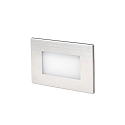 Faro Luminaire d'encastrement mural  GRON angulaire, commutable, avec diffuseur IP65, nickel satin� 
