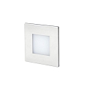 Faro Luminaire d'encastrement mural  FROL  carr�, avec diffuseur IP65, nickel satin� 
