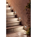 Faro Luminaire d'encastrement mural  FROL  carr�, avec diffuseur IP65, nickel satin� 