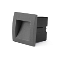 Faro Luminaire d'encastrement mural  SEDNA SQ90 carr�, indirect, commutable IP65, gris fonc� 