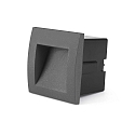 Faro Luminaire d'encastrement mural  SEDNA SQ90 carr�, indirect, commutable IP65, gris fonc� 