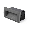 Faro wall recessed luminaire SEDNA RCT square, indirect, switchable IP65, dark grey 