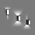 Faro Luminaire mural d'extérieur LOG LED IP54, gris foncé 
