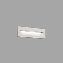 Faro Luminaire d'encastrement mural  NAT Bas, angulaire, commutable IP65, blanc mat 