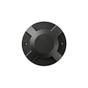 Luminaire sur pied LOTH 4 flammes LED IP67, noir mat 