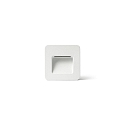 wall recessed luminaire NASE SQ down, square, switchable IP44, white matt 
