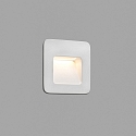 Faro wall recessed luminaire NASE SQ down, square, switchable IP44, white matt 
