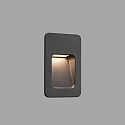 wall recessed luminaire NASE down, square, switchable IP44