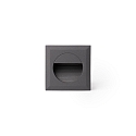 Luminaire d'encastrement mural  MINI CARTER Bas, carr�, commutable IP44, gris fonc� 
