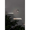 Faro Luminaire d'encastrement mural  MINI RACING Bas, rond, commutable IP44, gris fonc� 