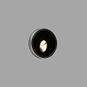 Faro wall recessed luminaire DANG down, round IP67, stainless steel, satined 