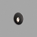 Faro wall recessed luminaire DANG down, round IP67, stainless steel, satined 