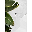 Faro wall recessed luminaire DANG down, round IP67, stainless steel, satined 