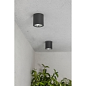 Faro Luminaire de plafond GOZ LED IP65, gris foncé 