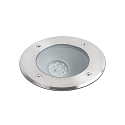 Faro Projecteur encastr� SALT rond, asym�trique, passable IP67, acier inoxydable, satin� 