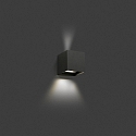 Luminaire mural d’extérieur OLAN à 2 flammes LED IP65, gris foncé 