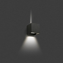 Luminaire mural d’extérieur OLAN à 2 flammes LED IP65, gris foncé 