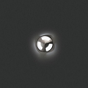 Faro Projecteur encastré KANE 3 3 fois, rond IP67, acier inoxydable, satiné 