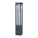 Borne d'éclairage AGRA 650 LED IP55, gris foncé 
