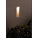 Faro Luminaire d'encastrement mural  SOUN 105 Bas, angulaire, indirect IP65, blanc mat 