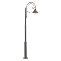 Lampadaire d'ext�rieur N�UTICA E27 IP33, brun rouille 