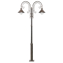 Lampadaire d'ext�rieur N�UTICA � 2 flammes E27 IP33, brun rouille 