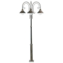 Lampadaire d'ext�rieur N�UTICA 3 flammes E27 IP33, brun rouille 
