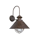 Luminaire mural NAUTICA E27 IP33, brun rouille 