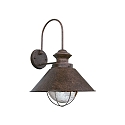 Luminaire mural NAUTICA E27 IP33, brun rouille 
