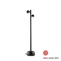 Borne d'�clairage BROT 900 � 2 flammes LED IP65, noir 