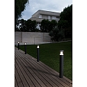 Faro Borne d'éclairage PLIM LED IP65, gris foncé 