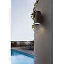 Faro Luminaire mural TINIA E27 IP44, gris foncé 