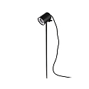 Faro Luminaire mural d’extérieur FLOW GU10 IP65, noir mat 