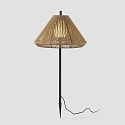 Faro Lampe � piquet de terre SAIGON OUT E27 IP44, gris fonc�, jaune ocre 