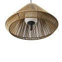 Luminaire suspendu d'ext�rieur SAIGON OUT E27 IP44, gris fonc�, jaune ocre 