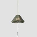 Faro Luminaire suspendu d'ext�rieur SAIGON OUT E27 IP44, gris fonc�, olive verte 
