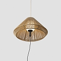 Luminaire suspendu d'ext�rieur SAIGON OUT E27 IP44, gris fonc�, jaune ocre 