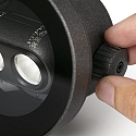 Faro floor recessed luminaire TRAS 2L / 13� / 24V DC 2 flames, without frame, adjustable IP67, black matt dimmable