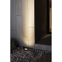Faro floor recessed luminaire TRAS 2L / 13� / 24V DC 2 flames, without frame, adjustable IP67, black matt dimmable