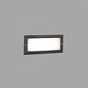 Luminaire d'encastrement mural  STRIPE-2 angulaire, avec diffuseur IP54, gris foncé 
