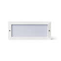 Luminaire d'encastrement mural  STRIPE-2 angulaire, avec diffuseur IP54, blanc mat 
