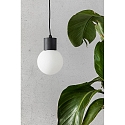 Faro pendant luminaire MOON E27 IP44, dark grey 