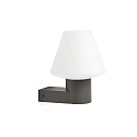 Faro wall luminaire MISTU E27 IP44, dark grey 