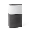 Borne d'éclairage DATNA 300 E27 IP44, gris foncé 