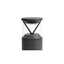 Luminaire d'allées RUSH 250 LED IP65, gris foncé 