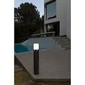 Faro Borne d'éclairage TRAM E27 IP65, gris foncé 