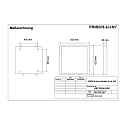 Frisch-Licht LED Panel, 34W, 4000K, 4300lm, IP44, opal, white