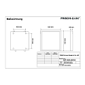 Frisch-Licht LED Panel, 41W, 3000K, 4900lm, IP44, opal, DALI dimmable, white