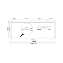 Frisch-Licht Cadre de montage ABR1550/310W, blanche