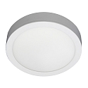 Luminaire de surface plat, rond, adapté aux postes de travail avec écran IP54, couvert de poudre, blanche gradable